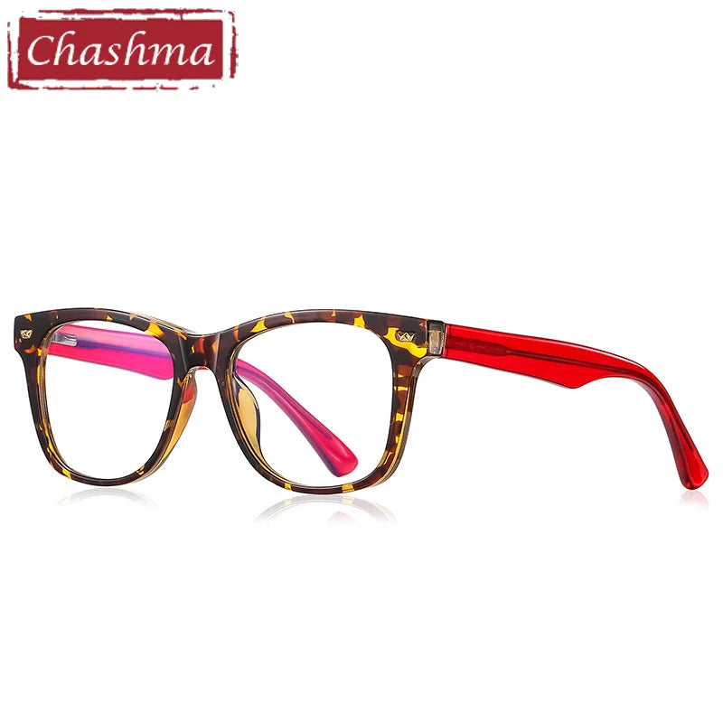 Chashma Unisex Youth Full Rim Square Tr 90 Titanium Eyeglasses 820215