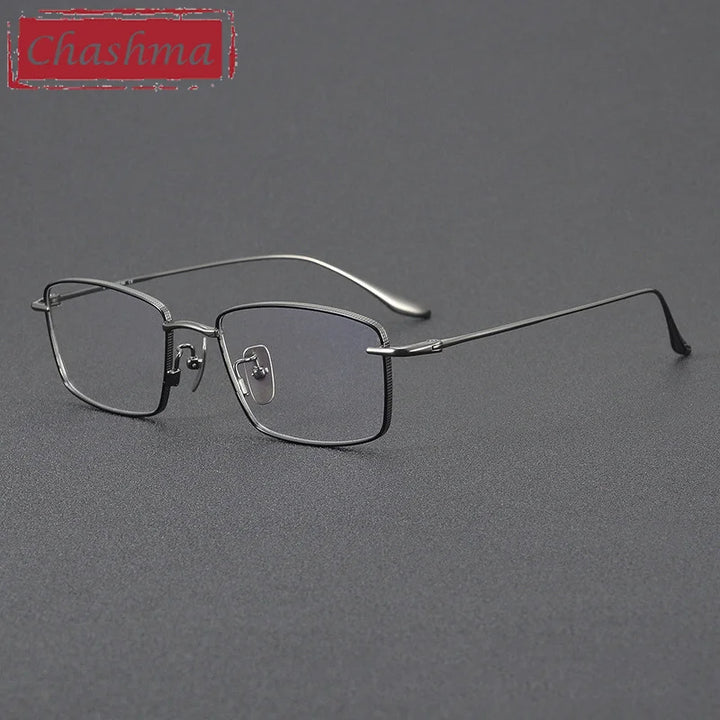 Chashma Men's Full Rim Polygon Square Titanium Eyeglasses 778417