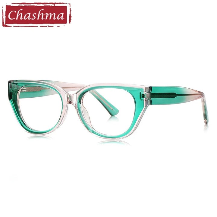 Chashma Ochki Women's Full Rim Cat Eye Tr 90 Titanium Eyeglasses 64020