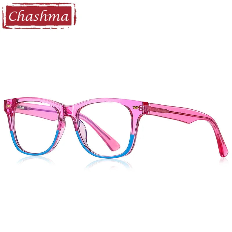 Chashma Unisex Youth Full Rim Square Tr 90 Titanium Eyeglasses 820215