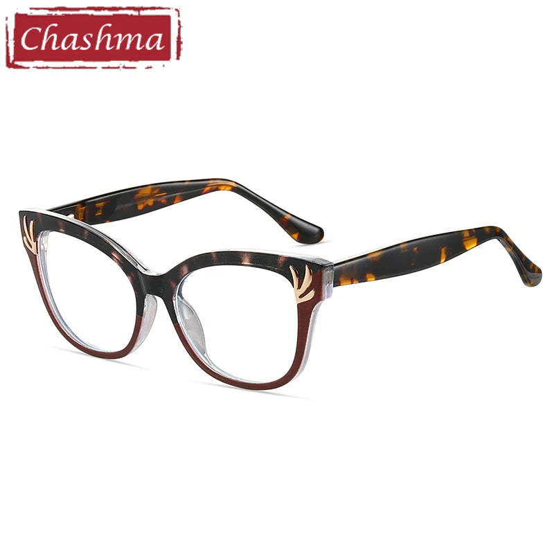 Chashma Women's Full Rim Cat Eye Tr 90 Titanium Eyeglasses 87303 Full Rim Chashma   