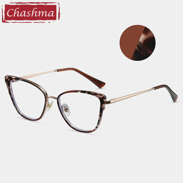 Chashma Women's Full Rim Cat Eye Tr 90 Titanium Eyeglasses 87262 Full Rim Chashma   