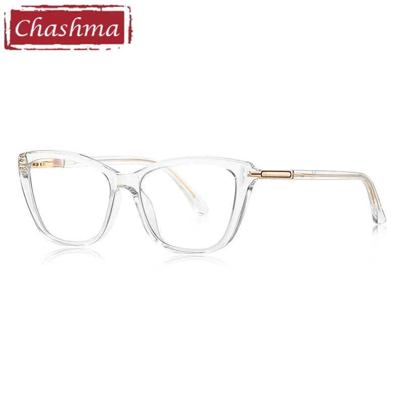 Chashma Ottica Women's Full Rim Cat Eye Tr 90 Titanium Eyeglasses 22334