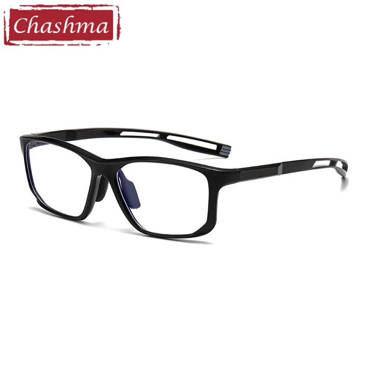 Chashma Ochki Unisex Full Rim Square Tr 90 Titanium Eyeglasses 883001