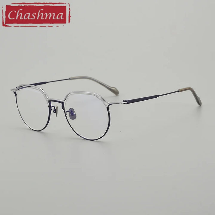 Chashma Women's Full Rim Flat Top Oval Titanium Acetate Eyeglasses 190037