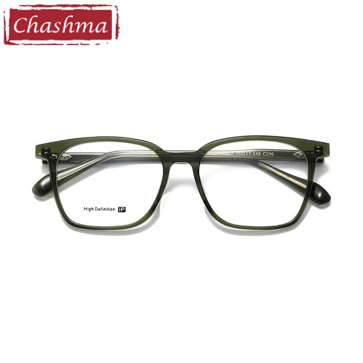 Chashma Ottica Unisex Full Rim Square Acetate Eyeglasses 62127