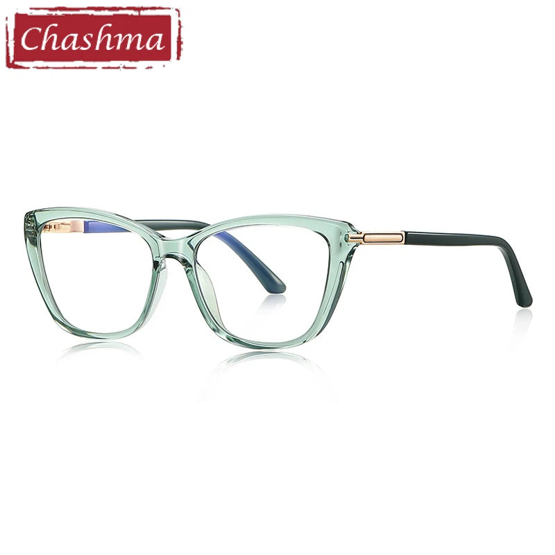 Chashma Ottica Women's Full Rim Cat Eye Tr 90 Titanium Eyeglasses 22334