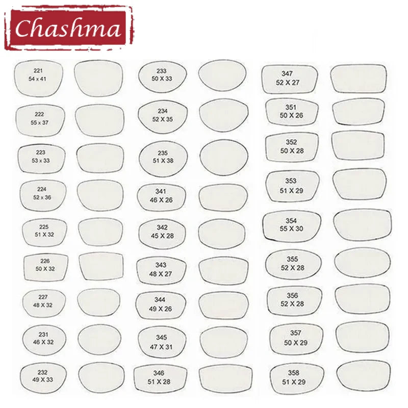 Chashma Unisex Rimless Square Titanium Eyeglasses 875019
