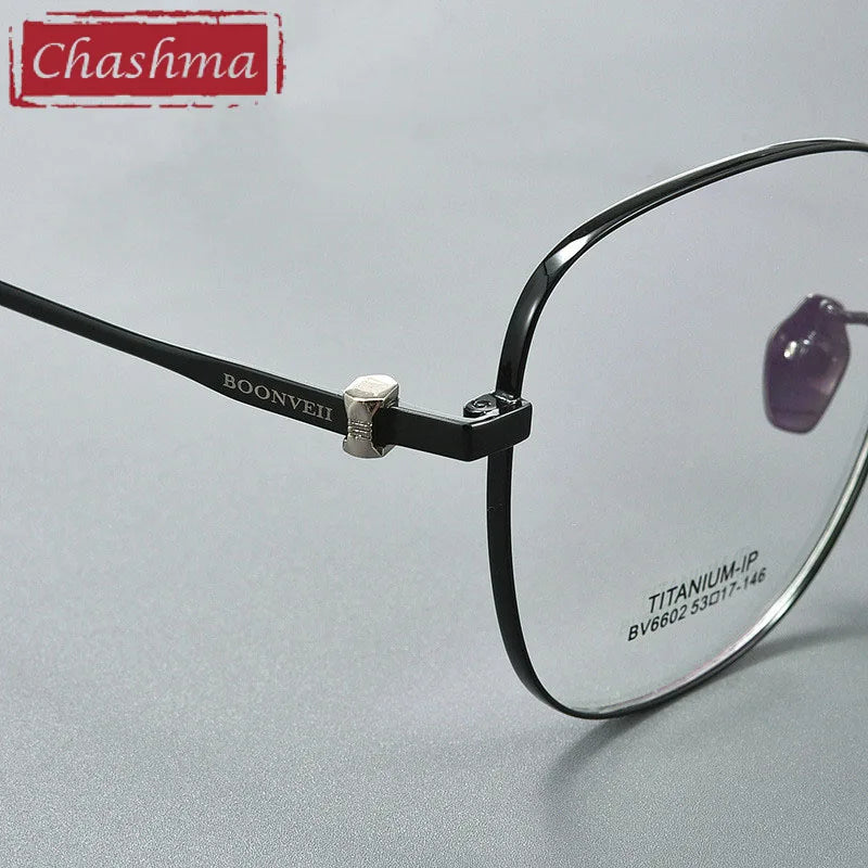 Chashma Unisex Full Rim Square Titanium Eyeglasses 6602 Full Rim Chashma   