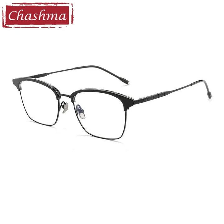 Chashma Unisex Full Rim Square Acetate Titanium Eyeglasses 871865