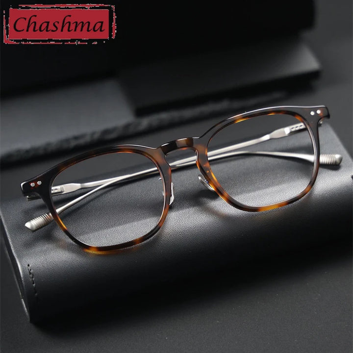 Chashma Ochki Women's Full Rim Round Acetate Alloy Eyeglasses 803100