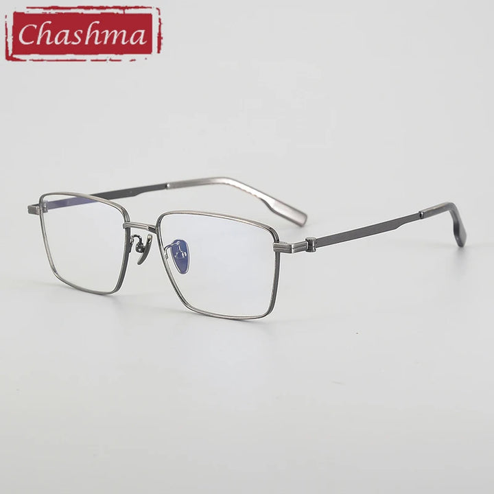 Chashma Unisex Full Rim Polygon Square Titanium Eyeglasses 886021