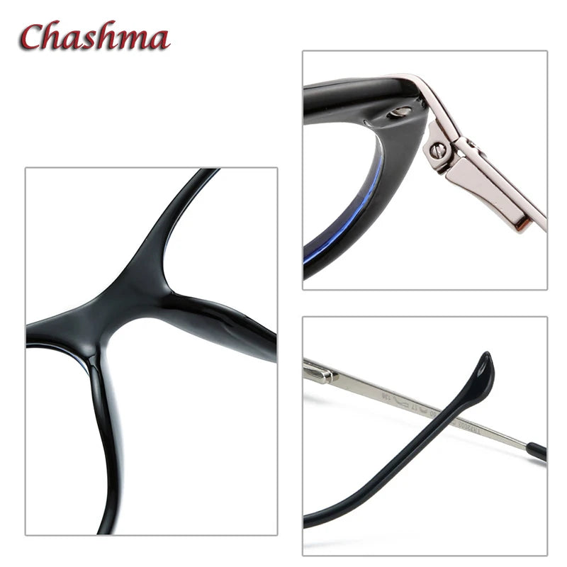 Chashma Ochki Women's Full Rim Cat Eye Tr 90 Stainless Steel Eyeglasses 72003 Full Rim Chashma Ochki   