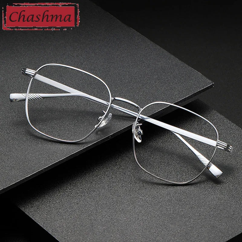 Chashma Unisex Full Rim Square Alloy Eyeglasses 19013 Full Rim Chashma   