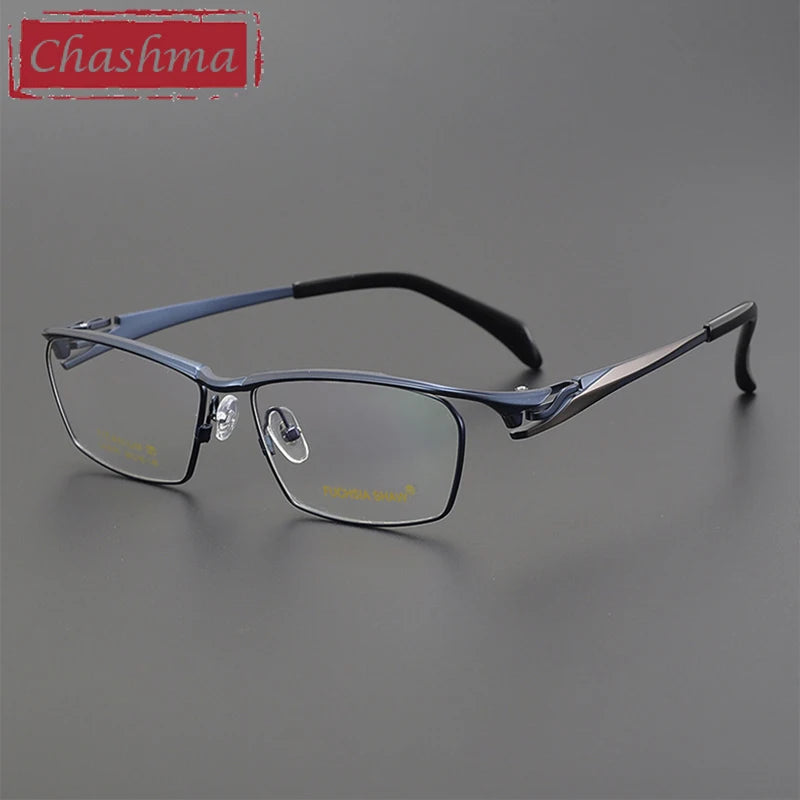 Chashma Unisex Full Rim Square Brow Line Titanium Eyeglasses 6175 Full Rim Chashma   