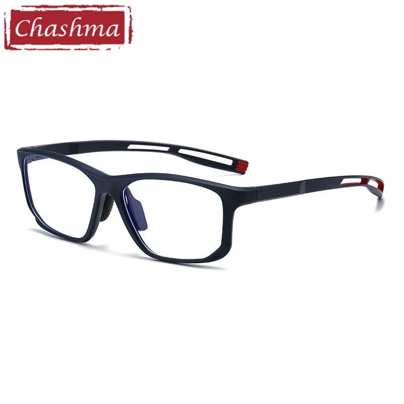 Chashma Ochki Unisex Full Rim Square Tr 90 Titanium Eyeglasses 883001