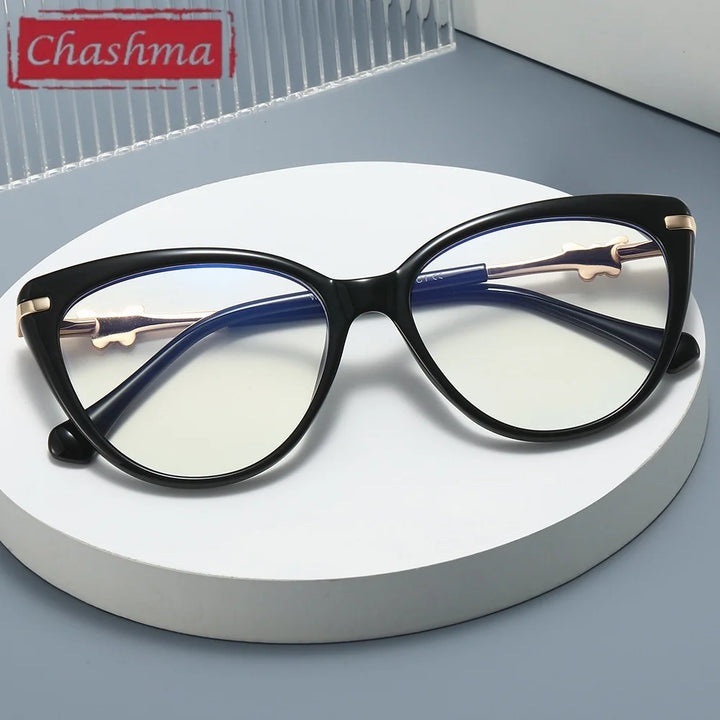 Chashma Women's Full Rim Oval Cat Eye Tr 90 Titanium Eyeglasses 723005