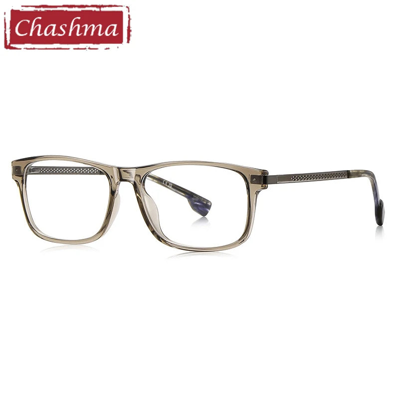 Chashma Ottica Unisex Full Rim Square Tr 90 Titanium Eyeglasses 73204