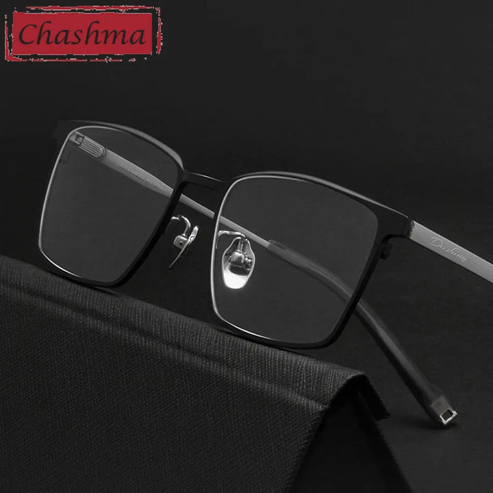 Chashma Unisex Full Rim Square Titanium Eyeglasses 9861 Full Rim Chashma   