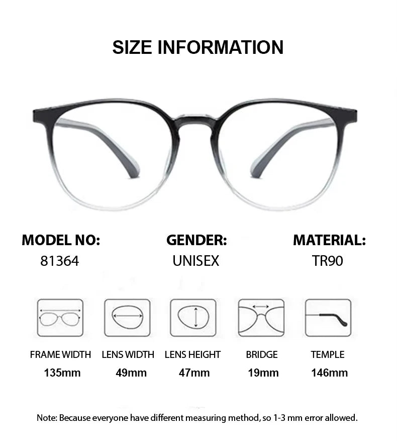 Chashma Women's Full Rim Round Tr 90 Titanium Eyeglasses 81364