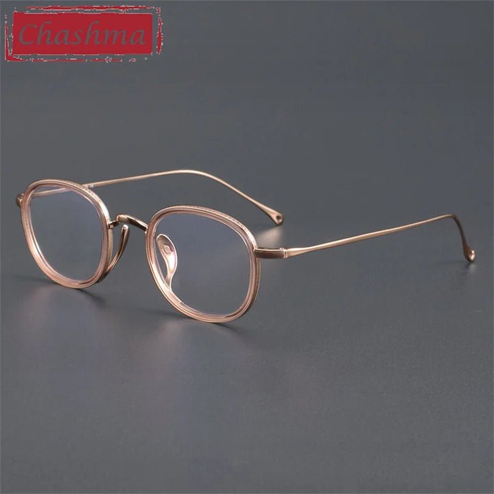 Chashma Women's Full Rim Square Oval Titanium Acetate Eyeglasses 73094