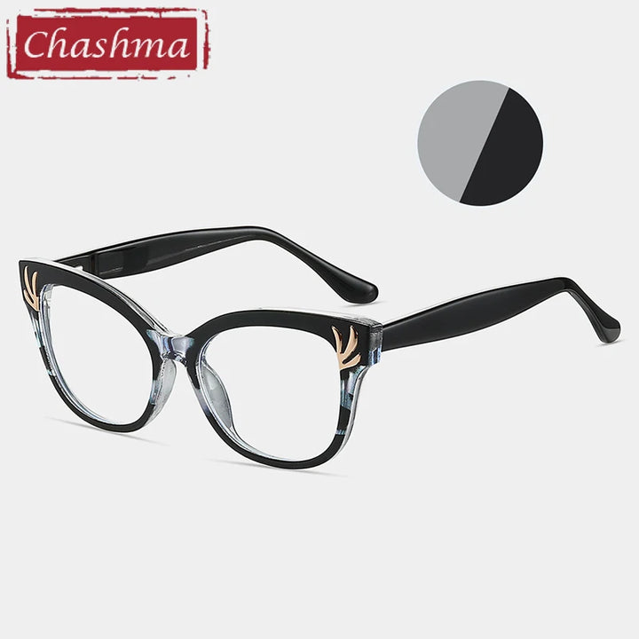 Chashma Women's Full Rim Cat Eye Tr 90 Titanium Eyeglasses 87303 Full Rim Chashma   