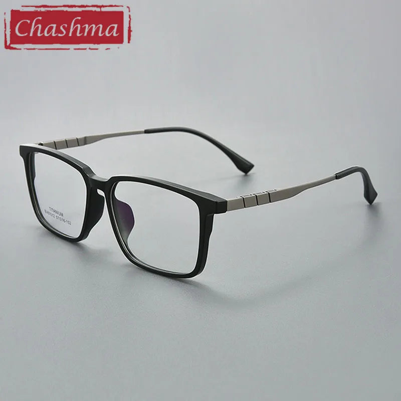 Chashma Unisex Full Rim Big Square Tr 90 Titanium Eyeglasses 61012 Full Rim Chashma   