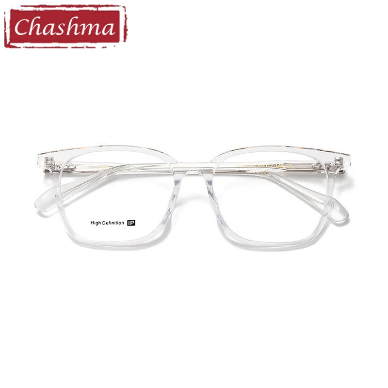 Chashma Ottica Unisex Full Rim Square Acetate Eyeglasses 62127