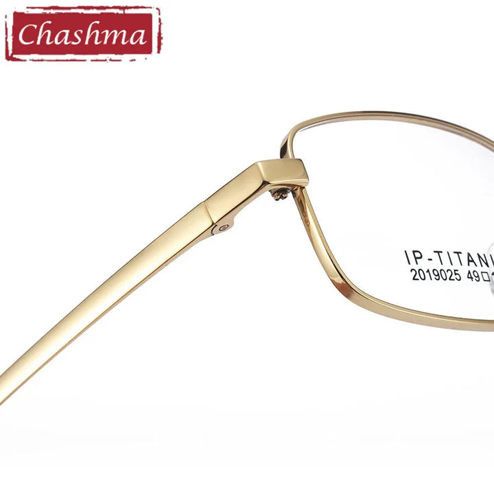 Chashma Ottica Unisex Full Rim Square Titanium Eyeglasses 9025 Full Rim Chashma Ottica   