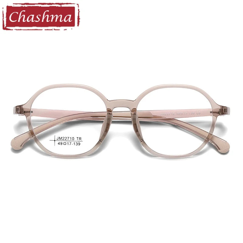 Chashma Ochki Women's Full Rim Oval Round Tr 90 Alloy Eyeglasses 322710