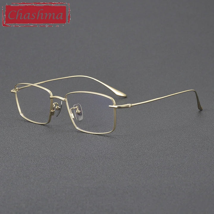 Chashma Men's Full Rim Polygon Square Titanium Eyeglasses 778417