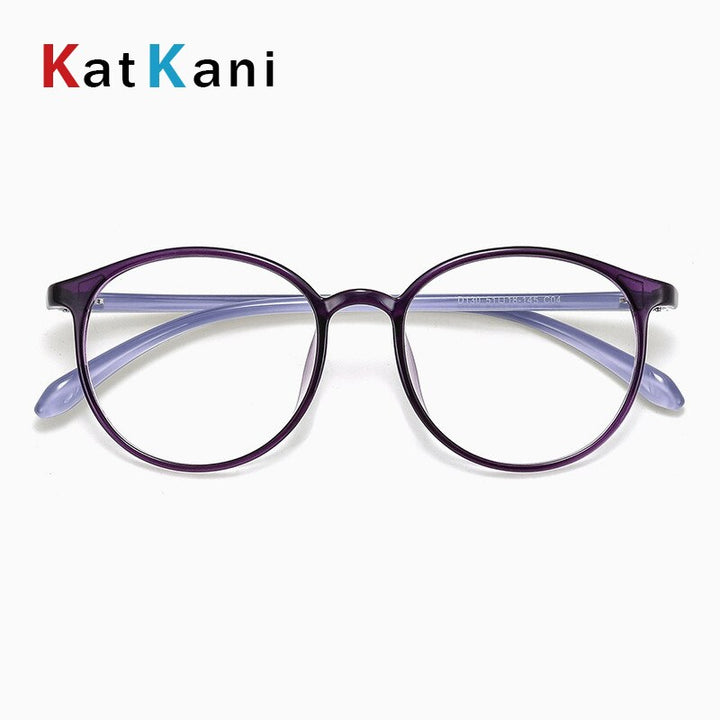 KatKani Unisex Full Rim Round Tr 90 Eyeglasses D130 Full Rim KatKani Eyeglasses   