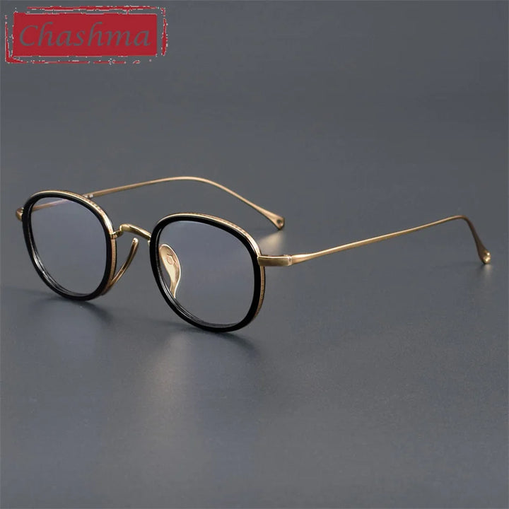 Chashma Women's Full Rim Square Oval Titanium Acetate Eyeglasses 73094