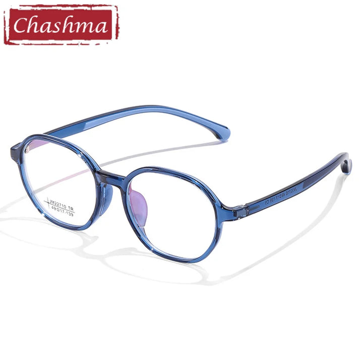 Chashma Ochki Women's Full Rim Oval Round Tr 90 Alloy Eyeglasses 322710