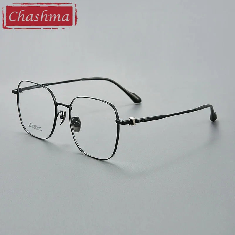 Chashma Unisex Full Rim Square Titanium Eyeglasses 61038 Full Rim Chashma   