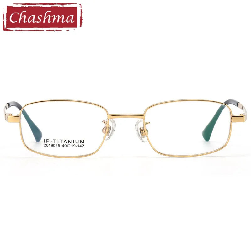 Chashma Ottica Unisex Full Rim Square Titanium Eyeglasses 9025 Full Rim Chashma Ottica   