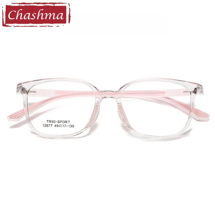 Chashma Ochki Women's Full Rim Square Tr 90 Alloy Eyeglasses 612677