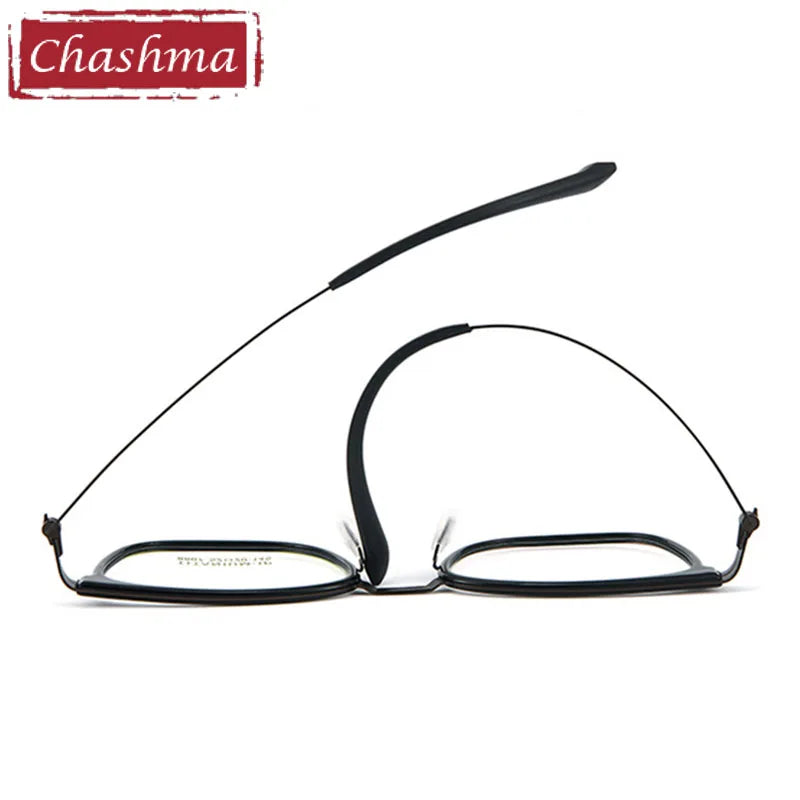 Chashma Unisex Full Rim Square Titanium Tr 90 Eyeglasses 8807 Full Rim Chashma   