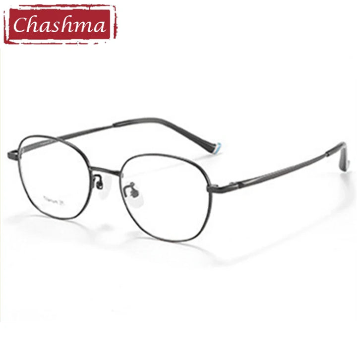 Chashma Ottica Unisex Teen Full Rim Oval Titanium Eyeglasses 10036