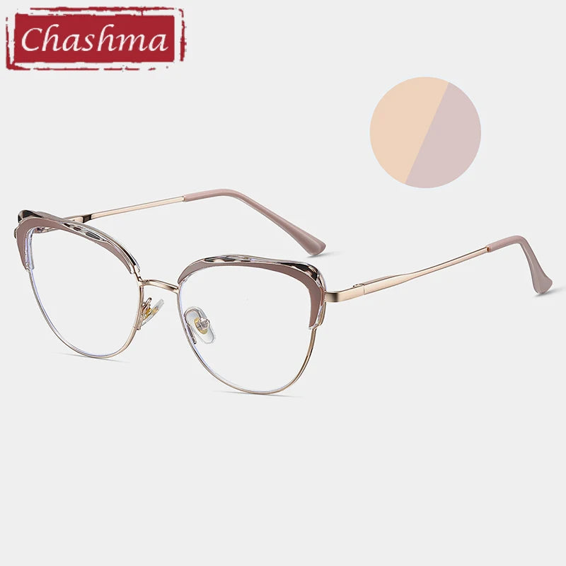 Chashma Women's Full Rim Cat Eye TR 90 Titanium Eyeglasses 87269 Full Rim Chashma   