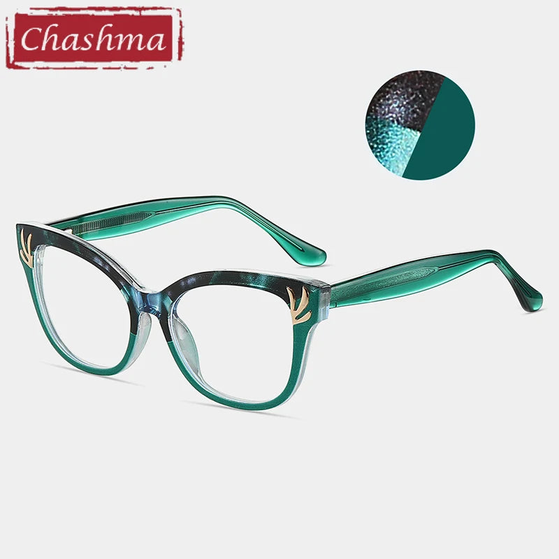 Chashma Women's Full Rim Cat Eye Tr 90 Titanium Eyeglasses 87303 Full Rim Chashma   