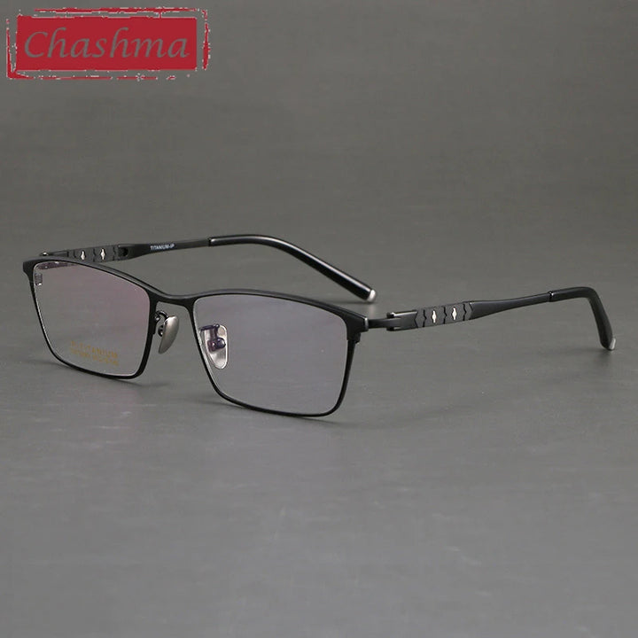Chashma Unisex Full Rim Polygon Square Titanium Eyeglasses 810060