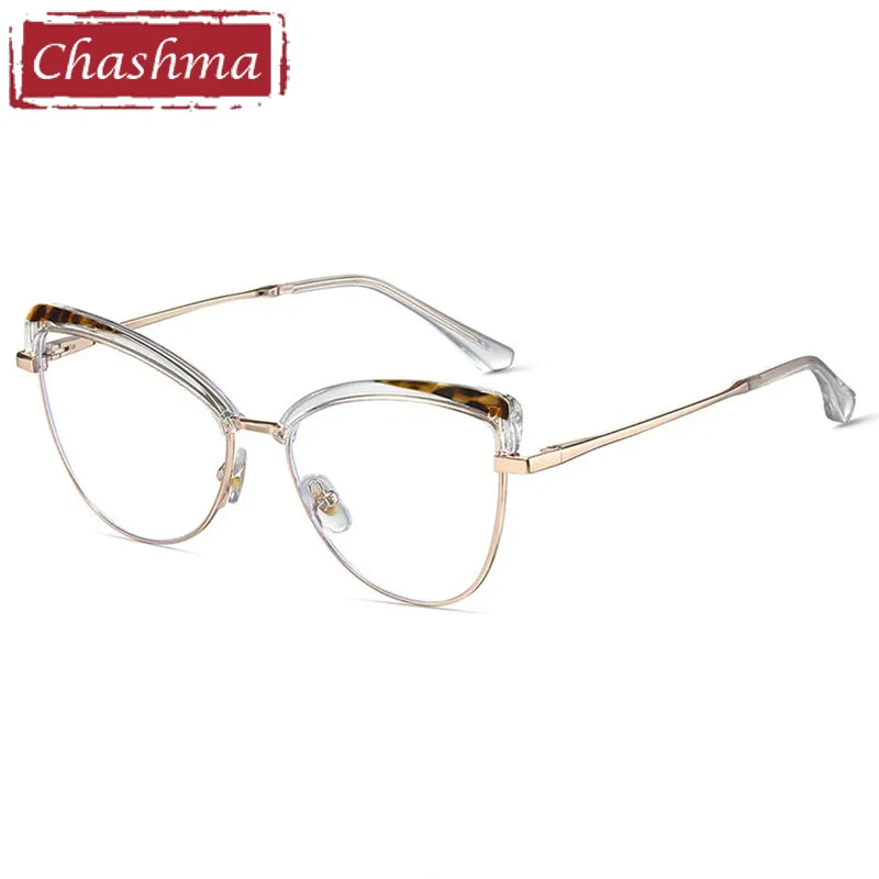 Chashma Women's Full Rim Oval Cat Eye Tr 90 Steel Eyeglasses 687274