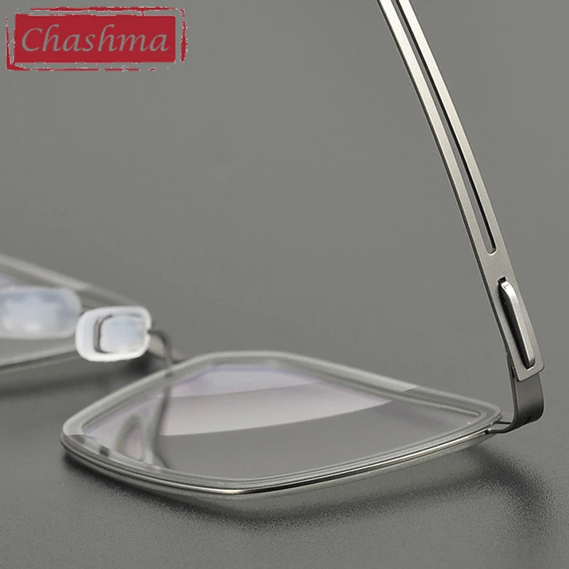 Chashma Unisex Full Rim Square Acetate Titanium Eyeglasses 9922 Full Rim Chashma   