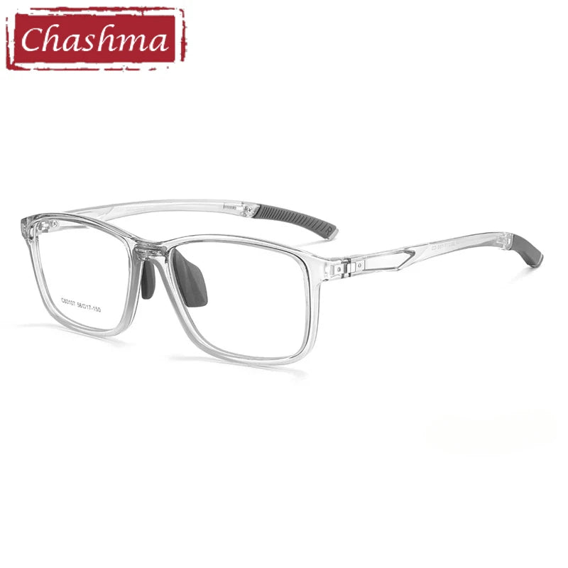 Chashma Ochki Unisex Full Rim Square Tr 90 Titanium Eyeglasses 960107