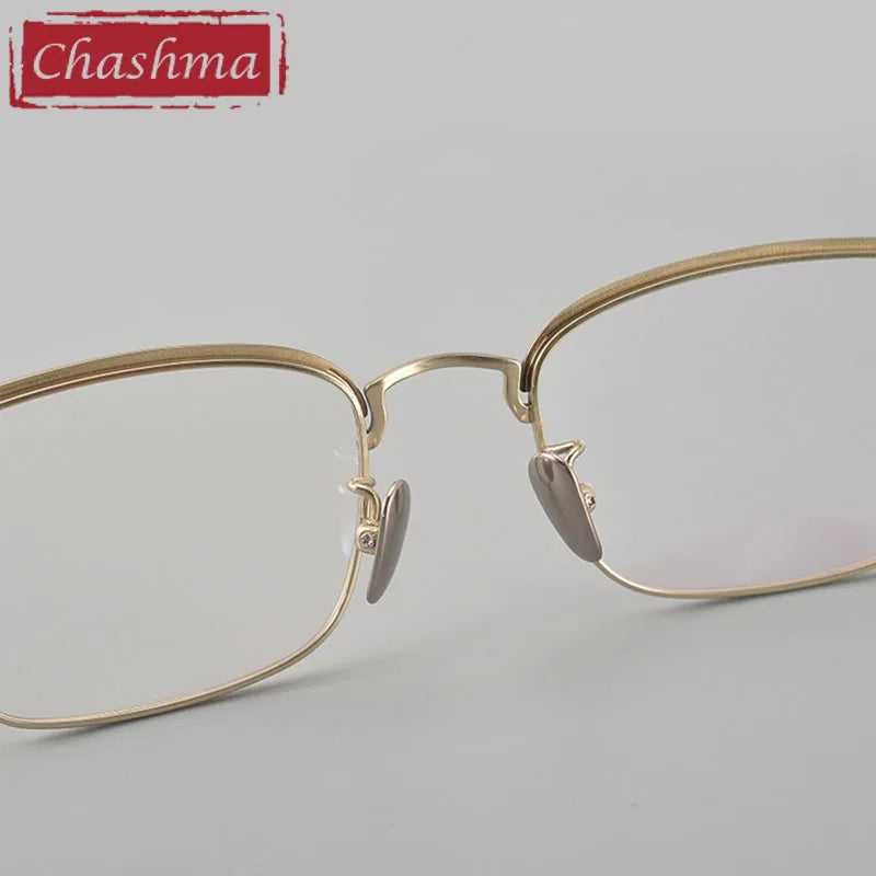 Chashma Unisex Full Rim Square Acetate Titanium Eyeglasses 250050 Full Rim Chashma   