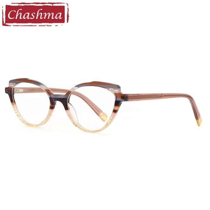 Chashma Ochki Women's Full Rim Oval Cat Eye Acetate Eyeglasses 631067