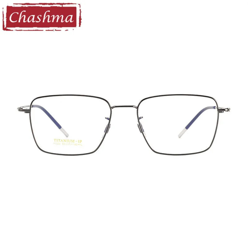 Chashma Ottica Unisex Full Rim Square Titanium Eyeglasses 7003 Full Rim Chashma Ottica   