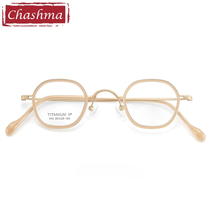 Chashma Ochki Women's Full Rim Oval Round Titanium Eyeglasses 396922