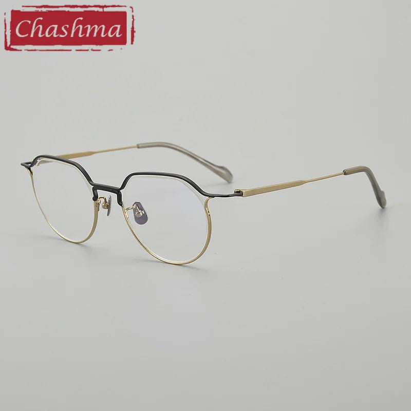 Chashma Women's Full Rim Flat Top Oval Titanium Acetate Eyeglasses 190037